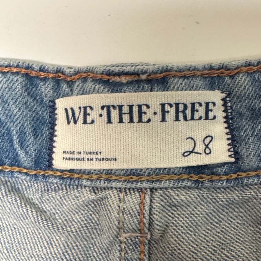 Free People Denim Blue Jean Shorts size 28 - Picture 2 of 5